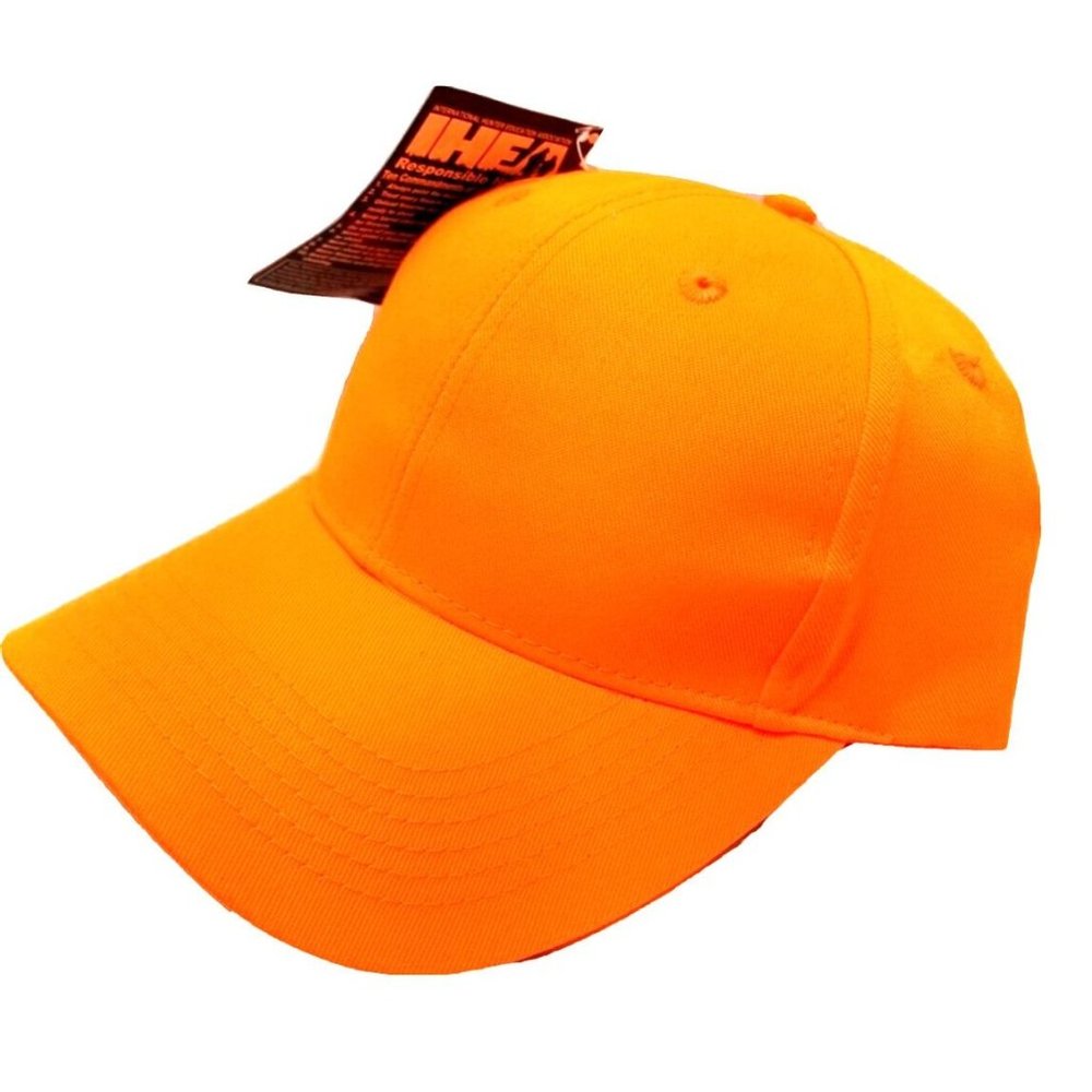 Signatures Bright Neon Orange Hunting Safety  Baseball Hat Cap NOS NEW (J3)